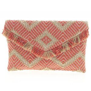 Ann Taylor Boho Fringe Clutch